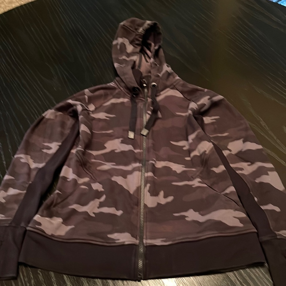 Athleta Zipper Sweatshirt With Hoodie